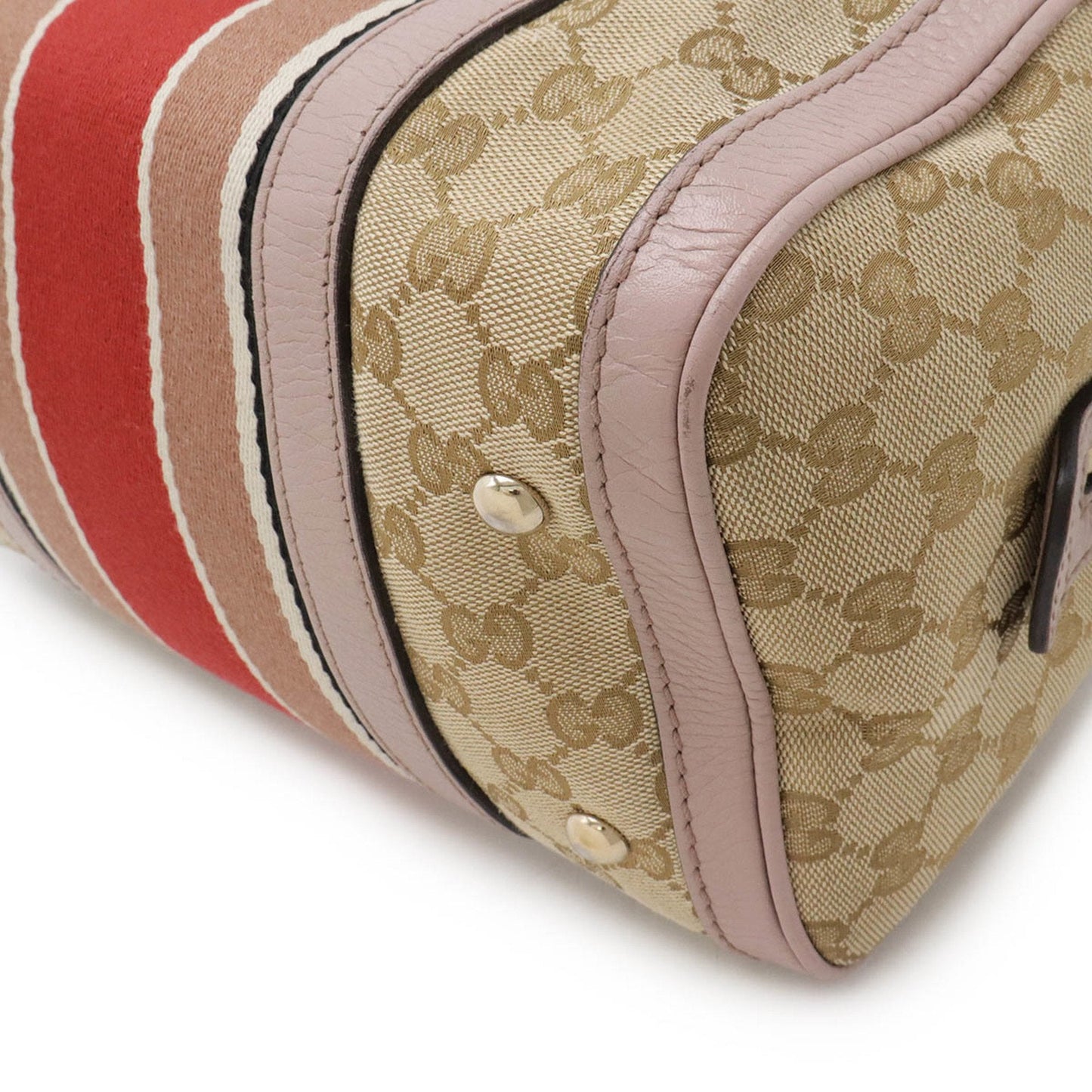Gucci Leather Canvas Shoulder Bag