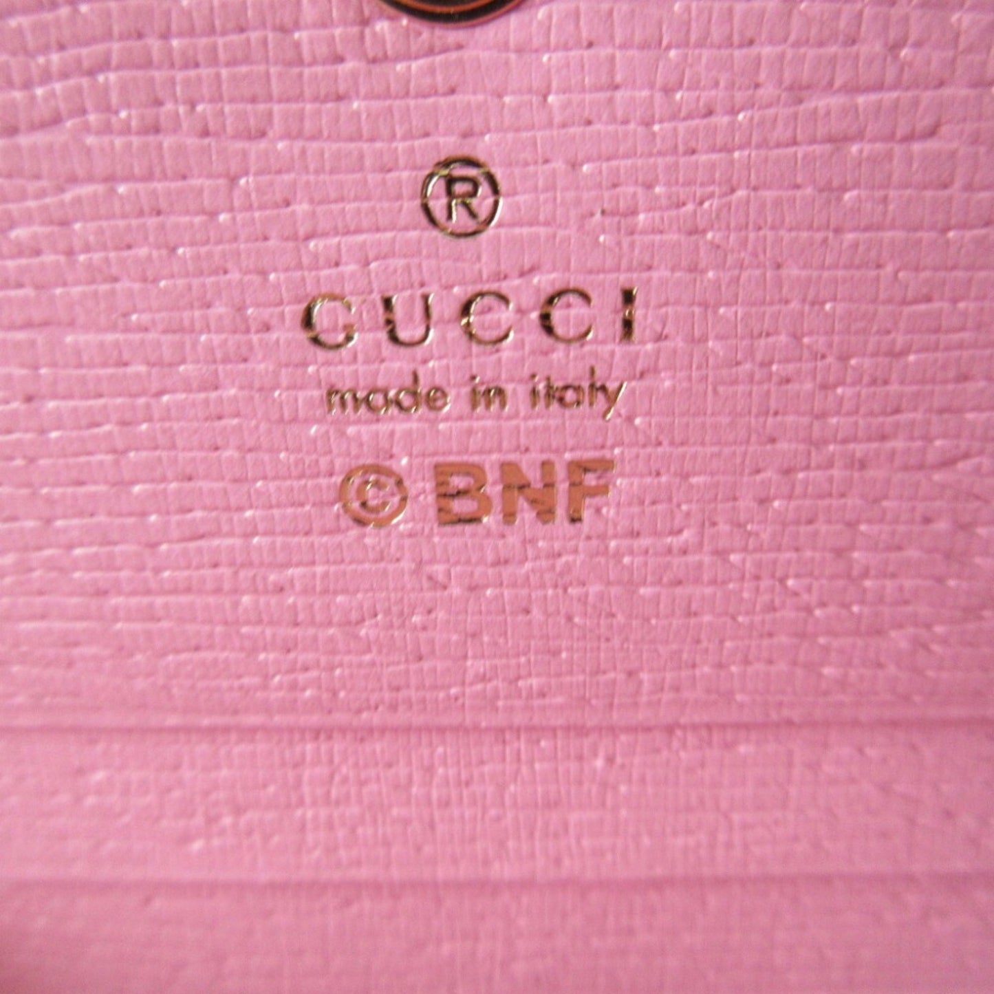 Gucci Pink Leather Coin Purse/Coin Case ( )