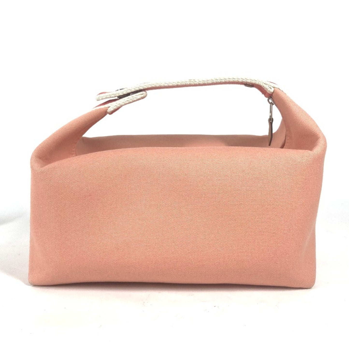 Hermes Pink Canvas Handbag Pouch Vanity Bag ( )