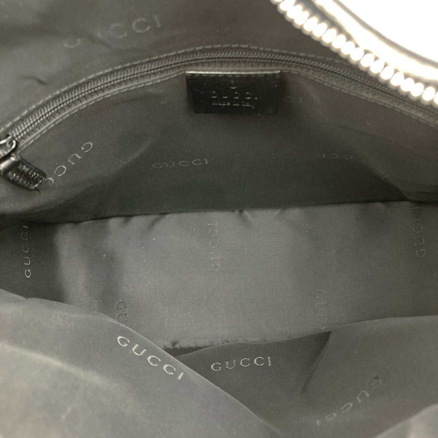 Gucci Black Leather Handbag Shoulder Bag ( )