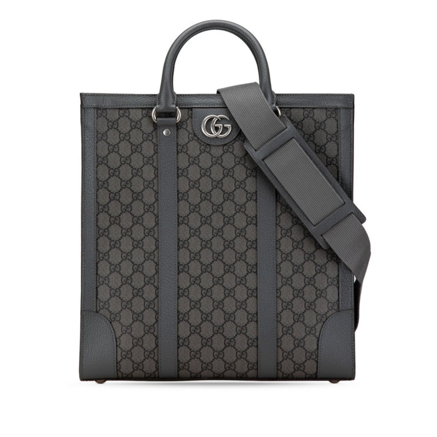Gucci Gray Pvc Leather Handbag Shoulder Bag ( )