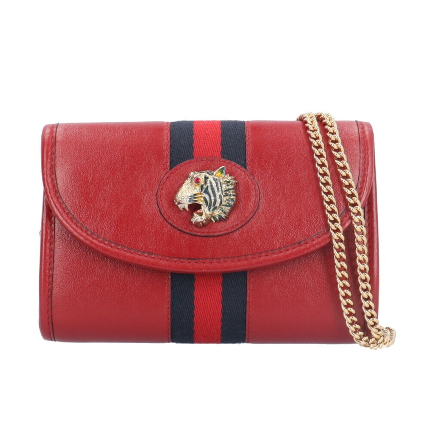 Gucci Red Color Leather Shoulder Bag ( )