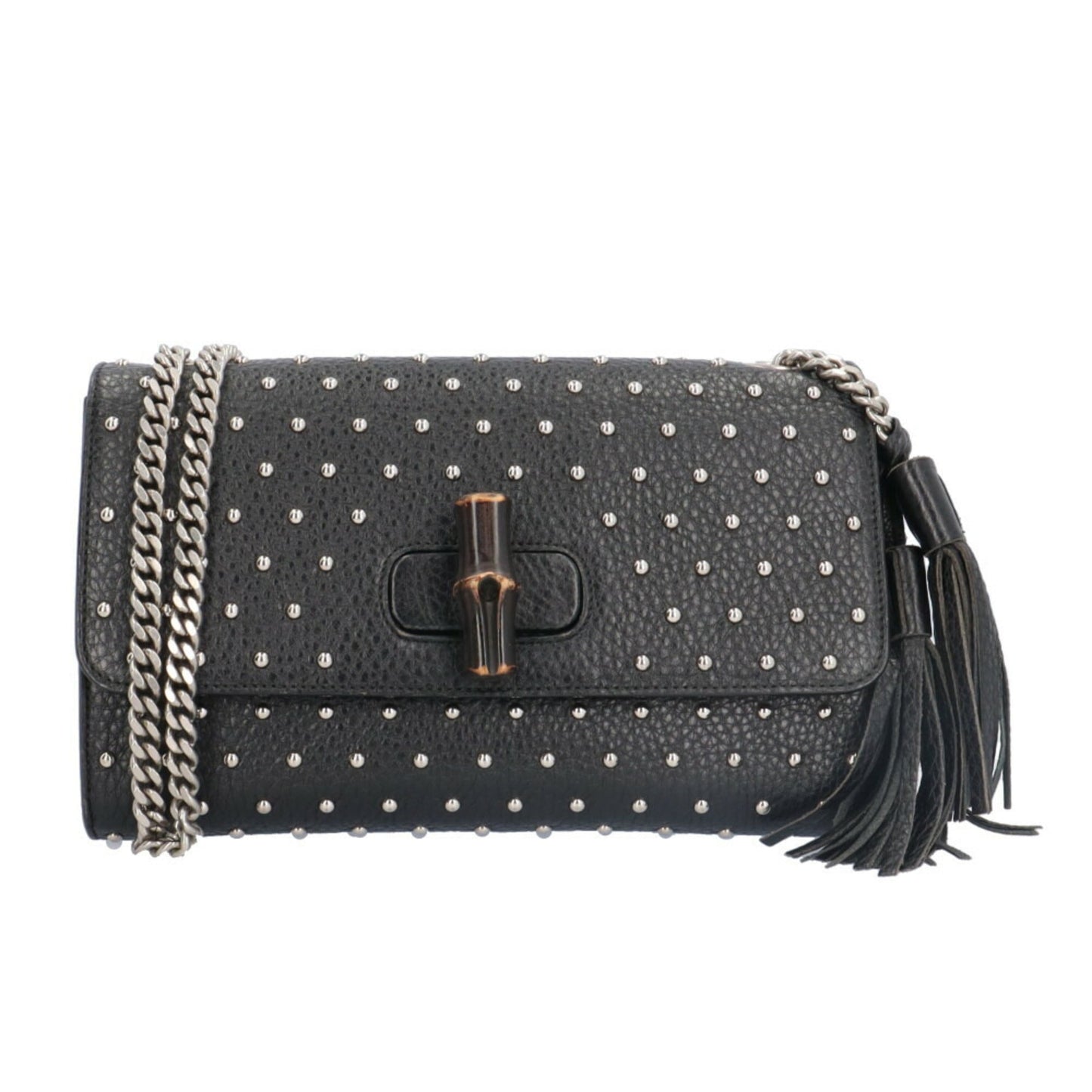 Gucci Black Leather Shoulder Bag ( )