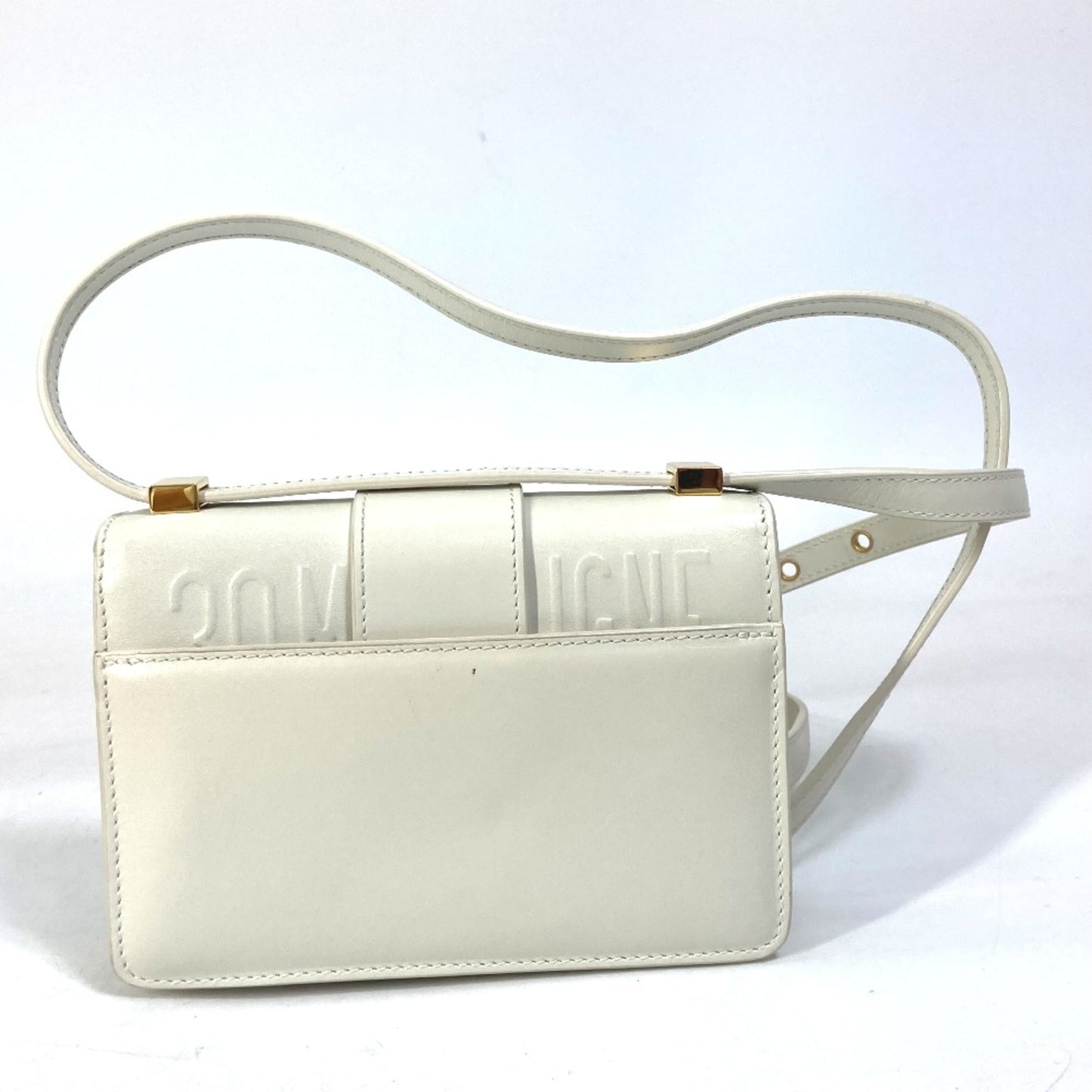 Christian Dior White Leather Shoulder Bag ()