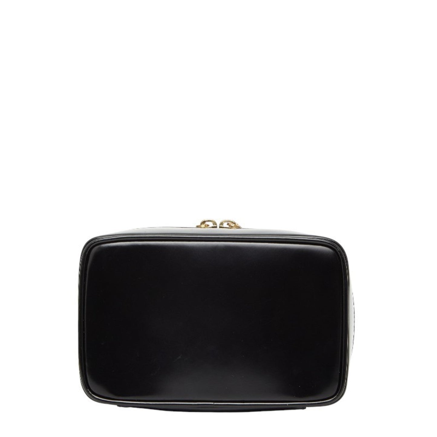 Gucci Black Leather Handbag Vanity Bag ( )