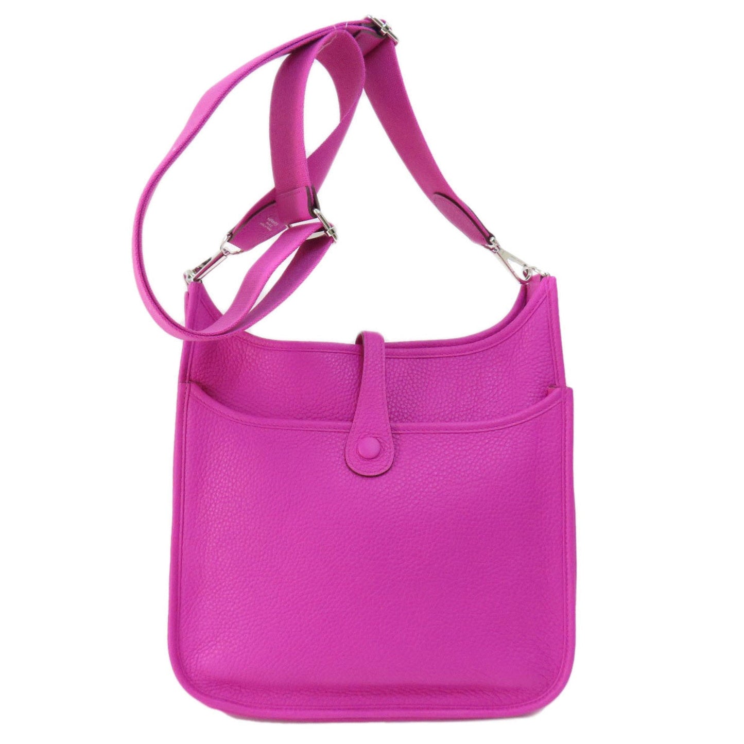 Hermes Purple Taurillon Clemence Leather Shoulder Bag ( )