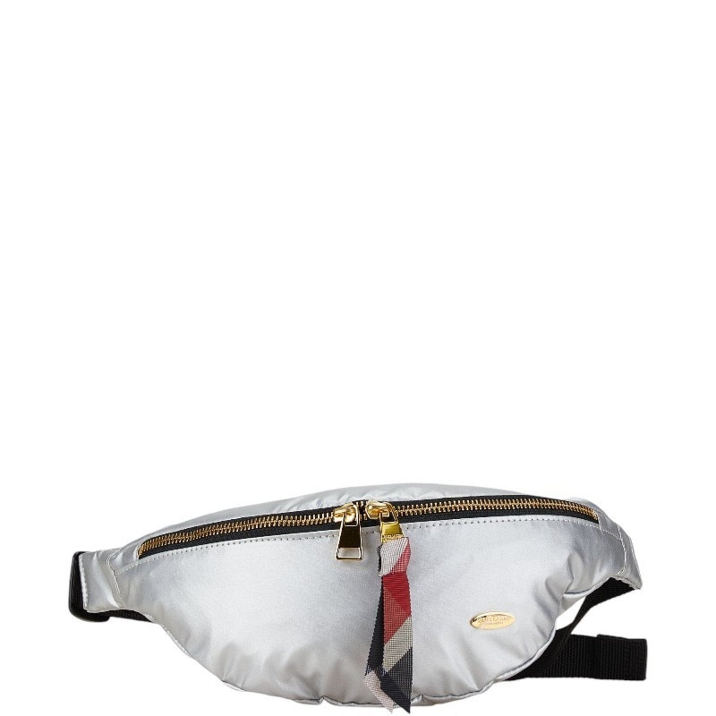 Burberry Blue Label Silver Nylon Fanny Pack Sling Bag ( )