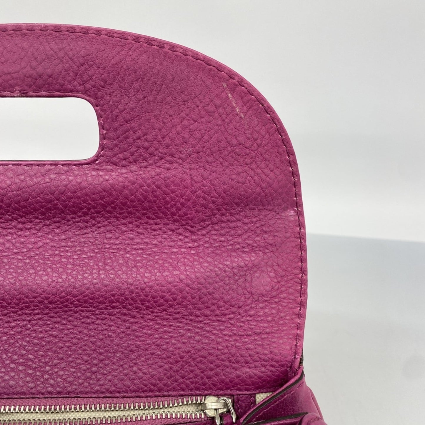 Gucci Purple Leather Handbag ( )