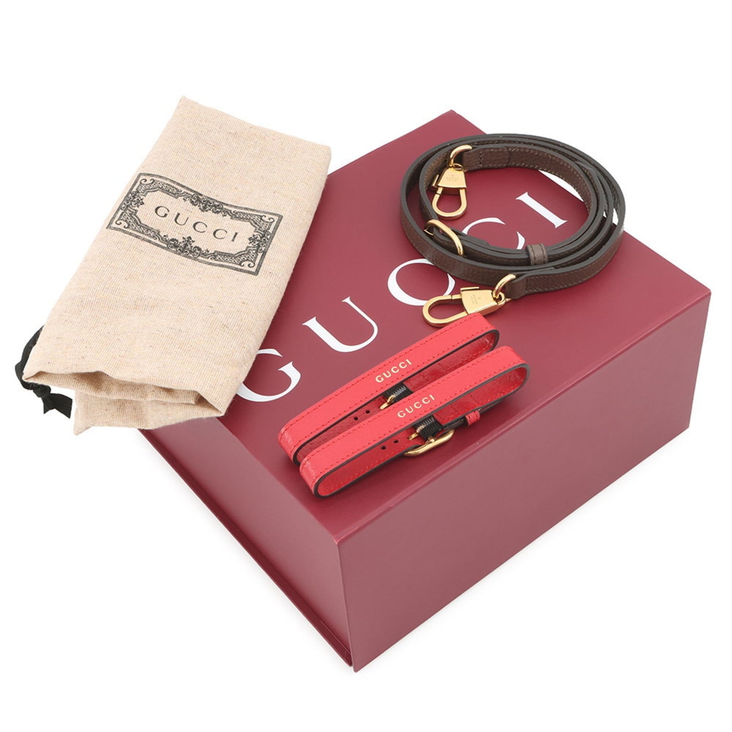 Gucci Beige Brown Gg Canvas Leather Handbag ( )