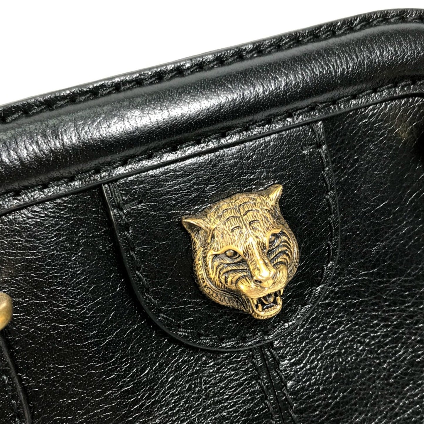 Gucci Black Leather Shoulder Bag ( )