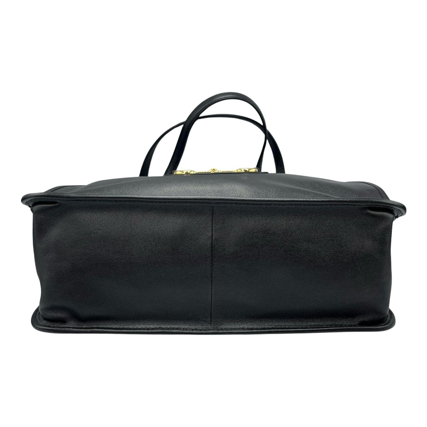 Gucci Black Leather Tote Bag ( )