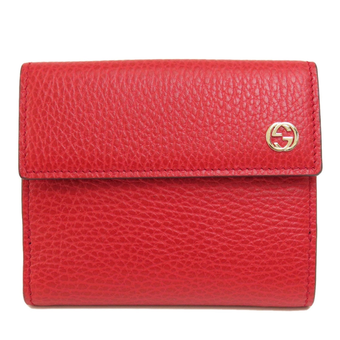Gucci Red Color Leather Wallet (Bi-Fold) ( )