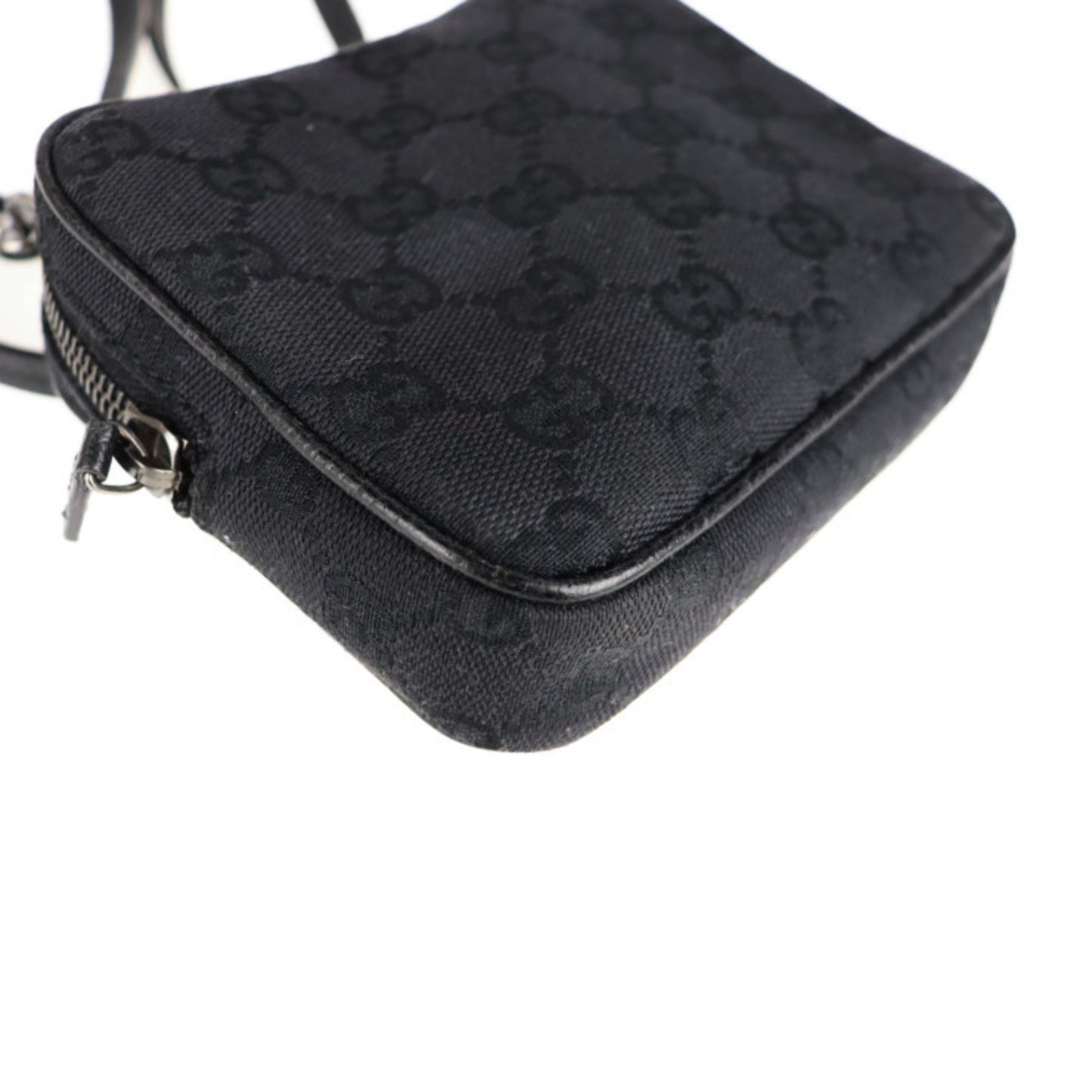 Gucci Gg Canvas Black Gg Canvas Handbag Pochette Shopping Bag Shoulder Bag Tote Bag ( )
