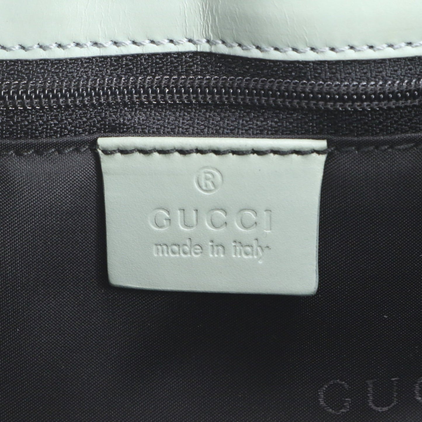 Gucci Green Leather Canvas Tote Bag ( )