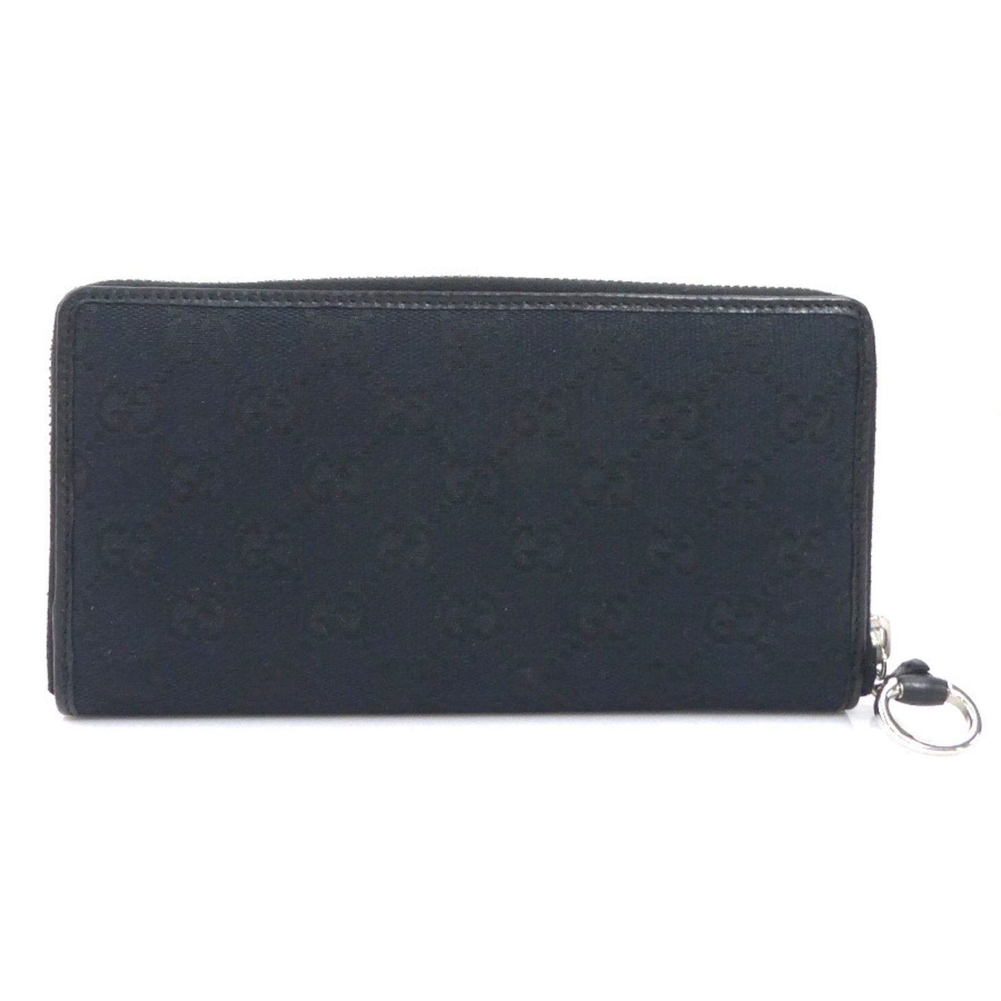 Gucci Black Gg Canvas Long Wallet (Bi-Fold) ( )
