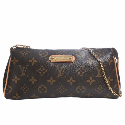 LOUIS VUITTON Monogram Eva Chain Shoulder Bag M95567 Brown Women's
