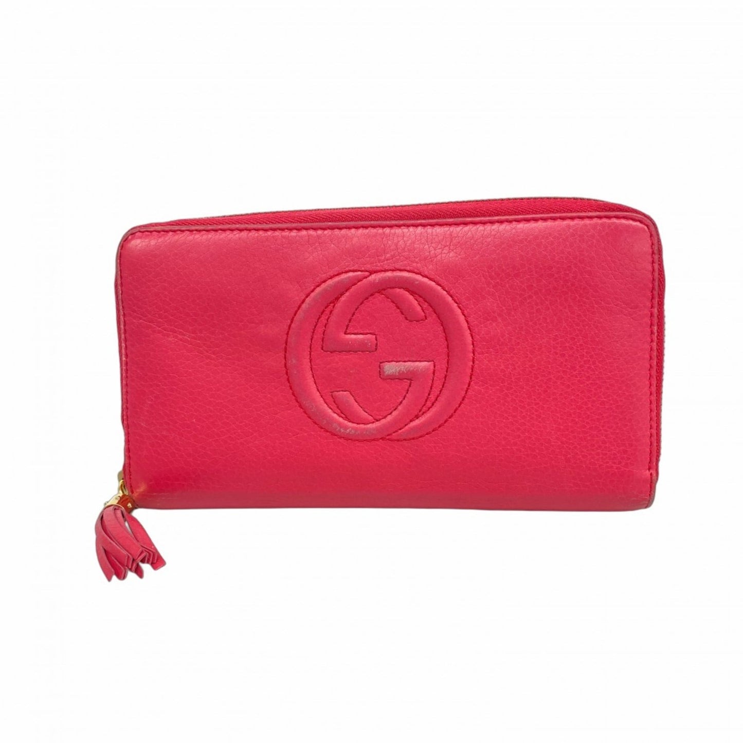 Gucci Pink Leather Long Wallet (Bi-Fold) ( )