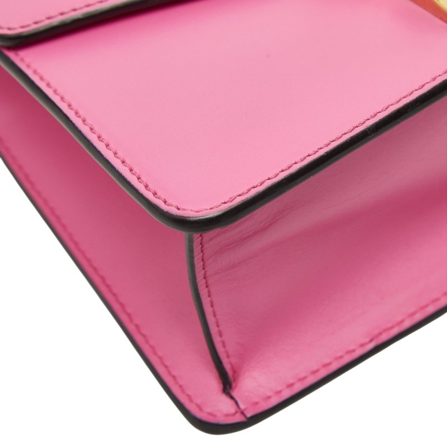 Gucci Pink Leather Shoulder Bag ( )