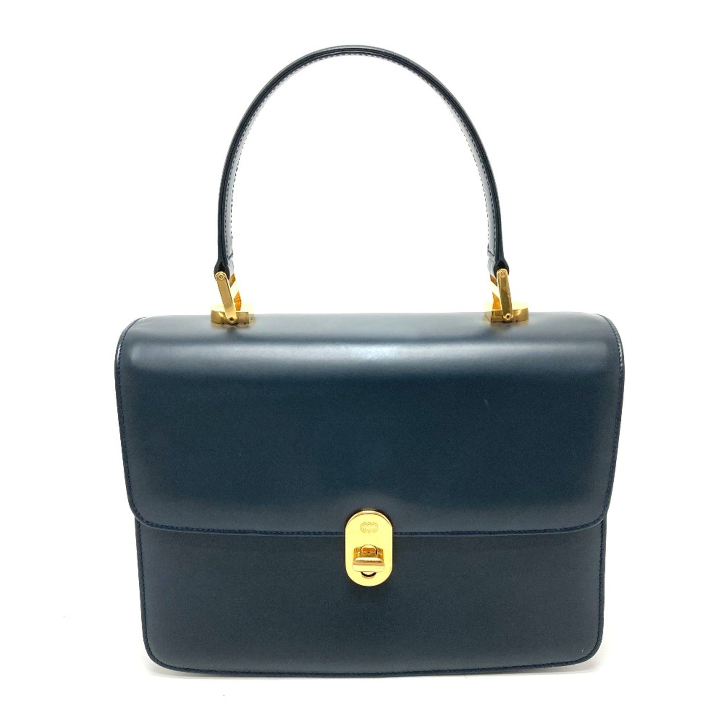 Gucci Navy Leather Handbag ( )