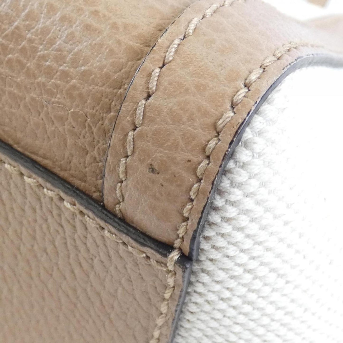 Gucci Leather Canvas Tote
