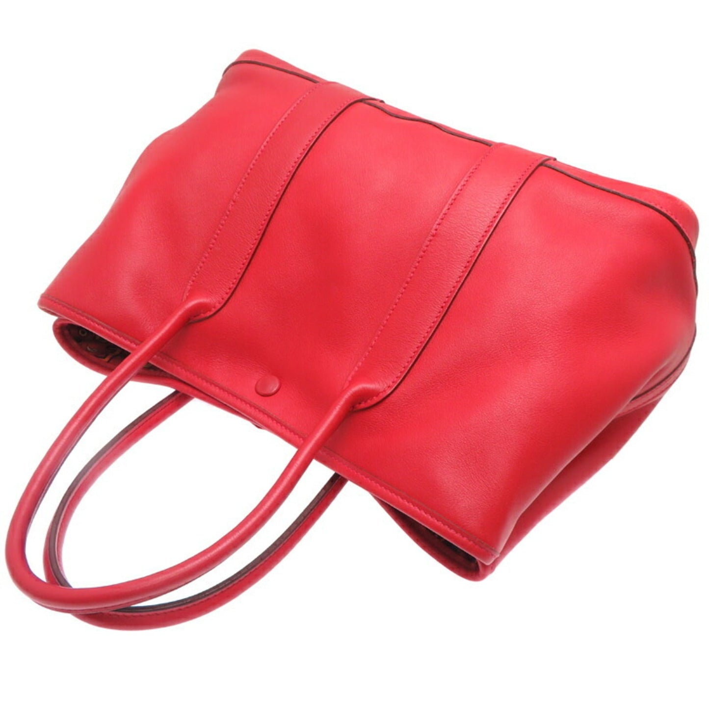Hermes Red Color Swift Leather Tote Bag ( )