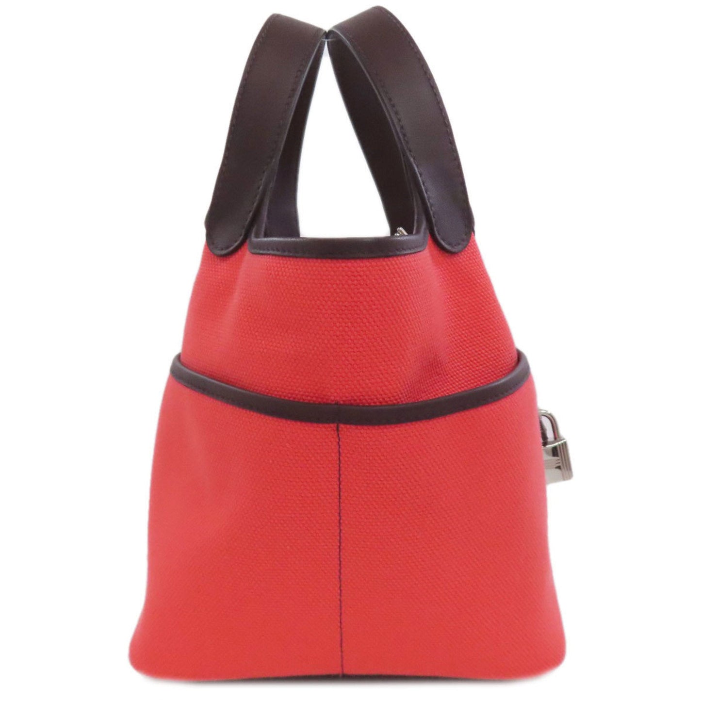 Hermes Picotin Red Color Toile H Handbag ( )
