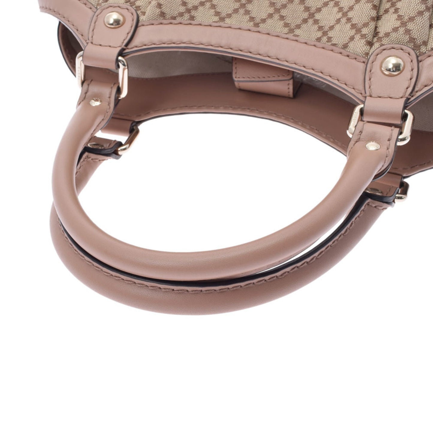 Gucci Suki Diamante Beige/Pink Beige 211944 Ladies Canvas Leather Handbag
