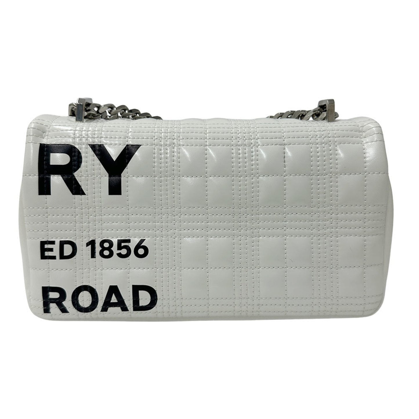 Burberry White Leather Pvc Shoulder Bag ( )