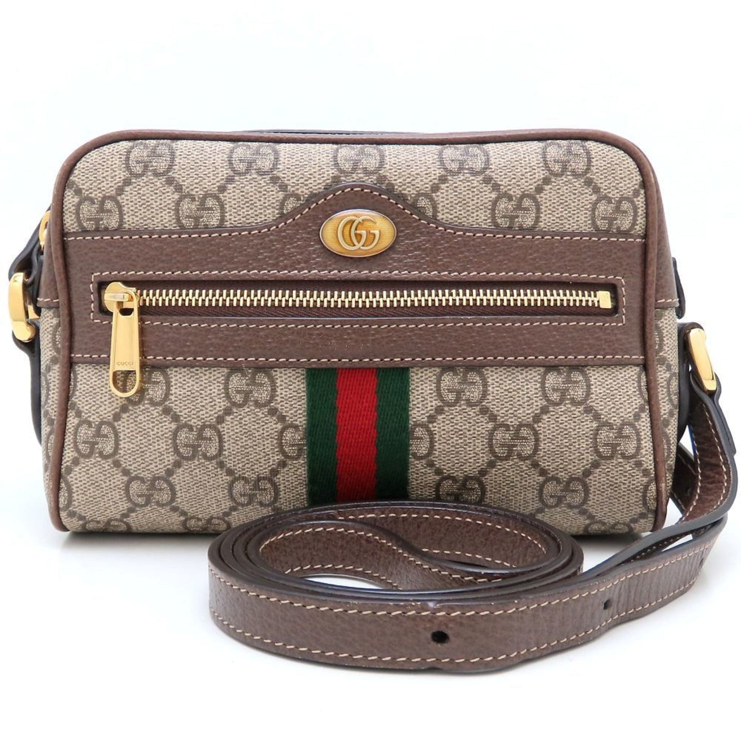 Gucci Beige Gg Supreme Leather Shoulder Bag ( )