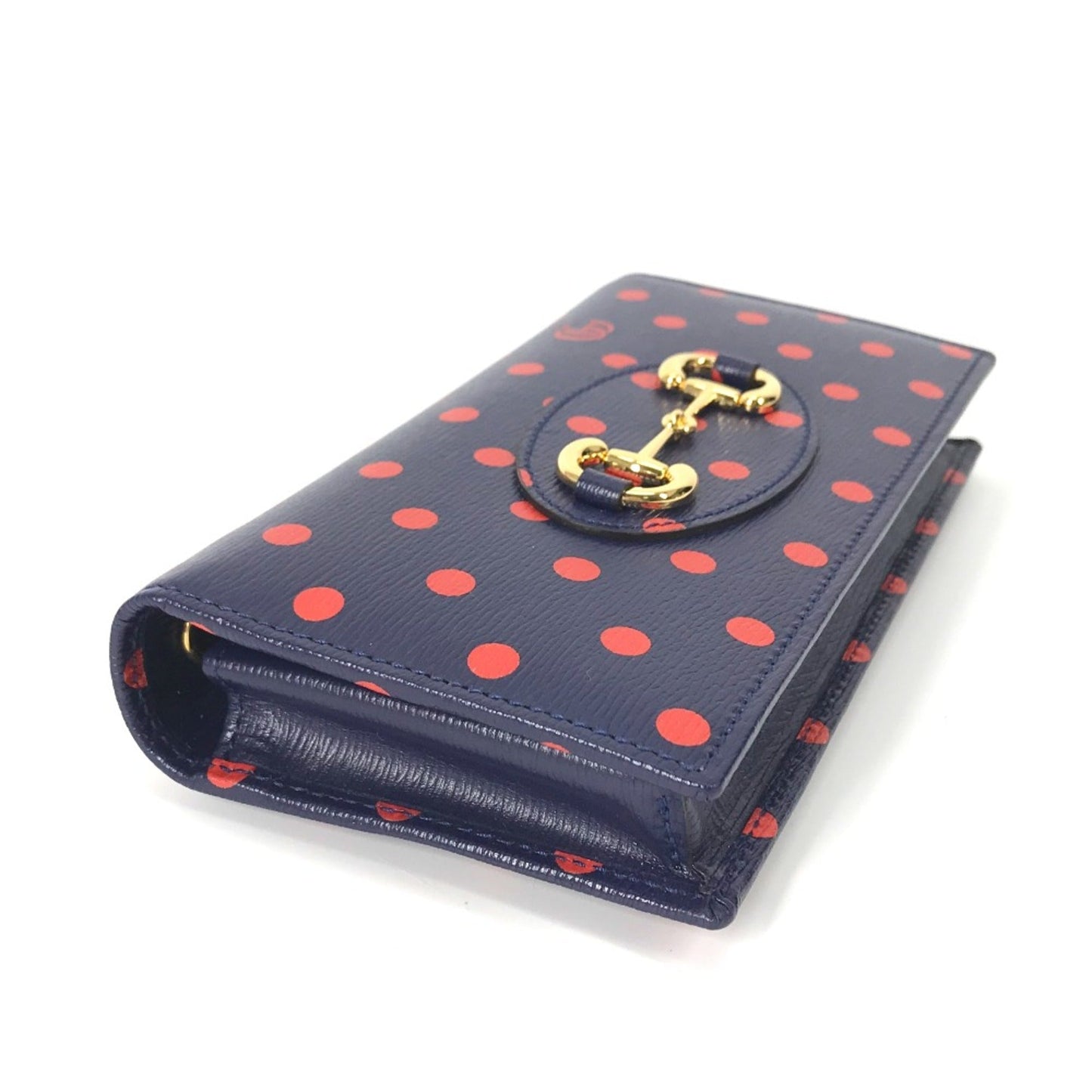 Gucci Navy Leather Long Wallet (Bi-Fold) ( )