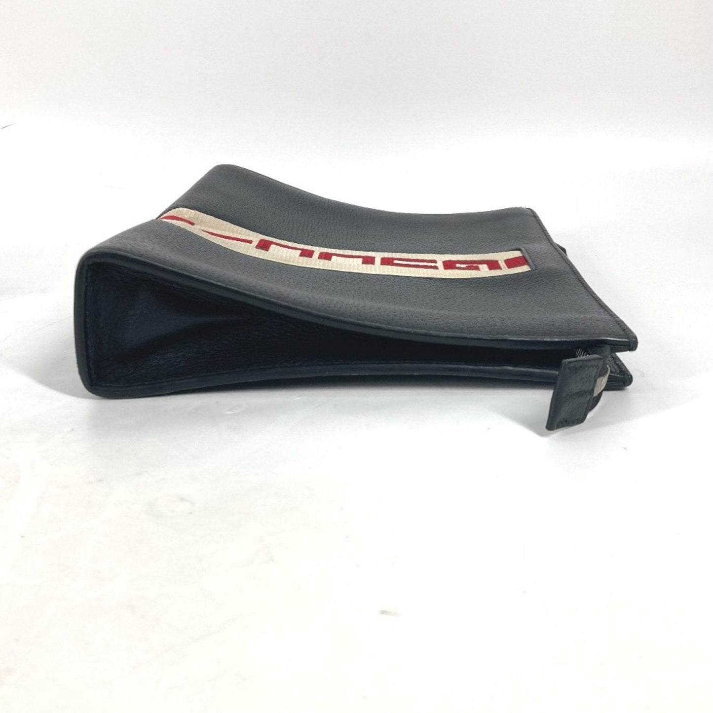 Gucci Black Leather Clutch Bag Pouch ( )