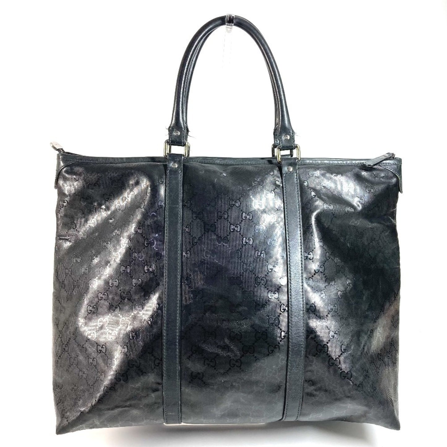 Gucci Gg ImprimÃ© Black Leather Gg ImprimÃ© Boston Bag Shoulder Bag Tote Bag ( )