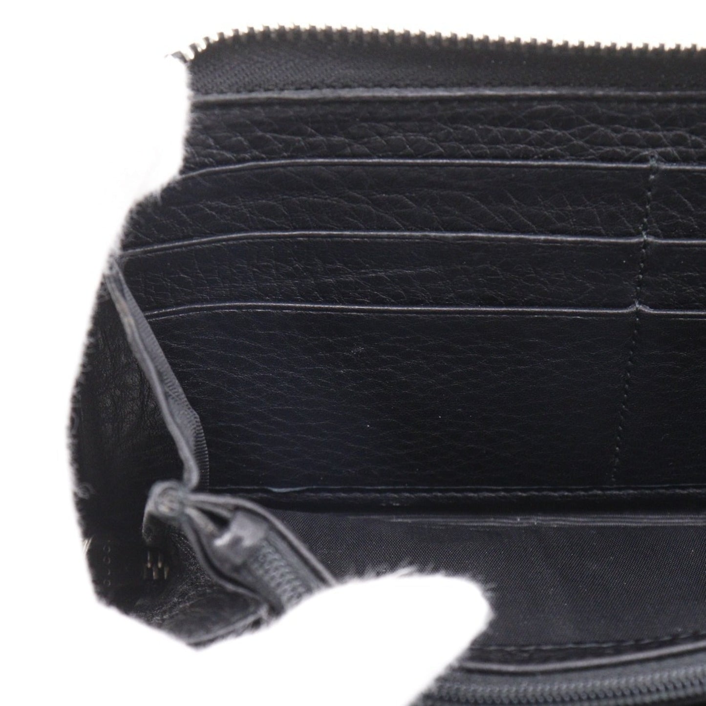 Gucci Black Leather Long Wallet (Bi-Fold) ( )