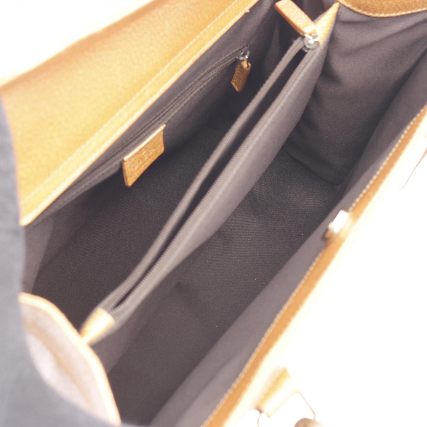 Gucci Brown Leather Tote Bag ( )