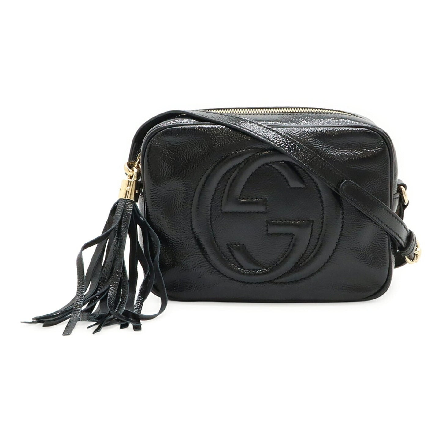 Gucci Black Leather Pochette Shoulder Bag ( )