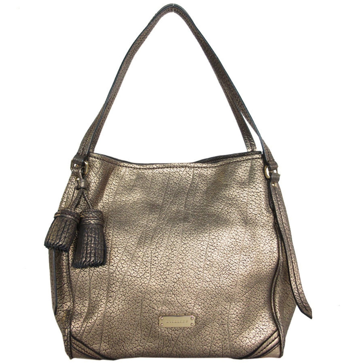 Burberry Gold Leather Shoulder Bag ( )