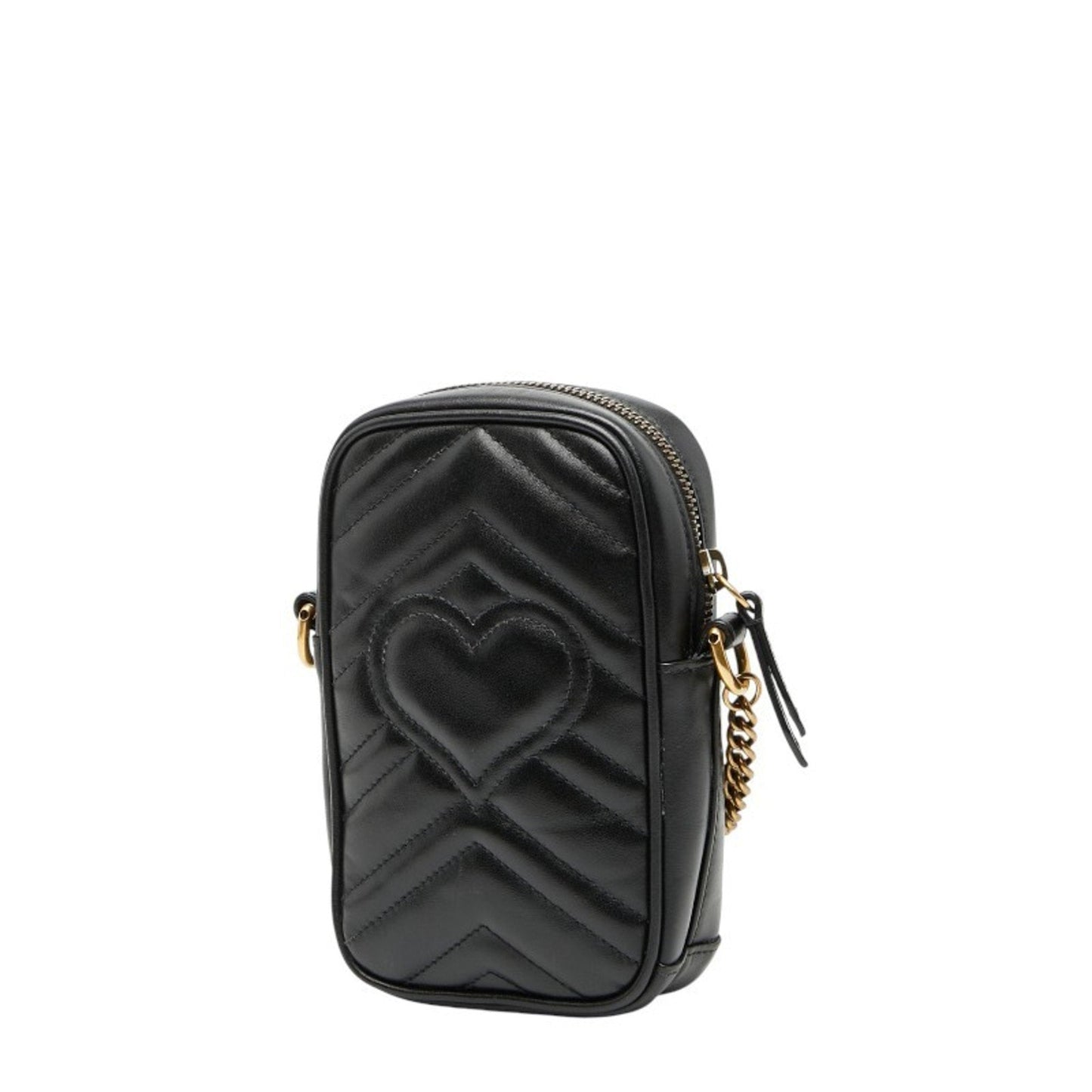 Gucci Gg Marmont Black Leather Shoulder Bag ( )