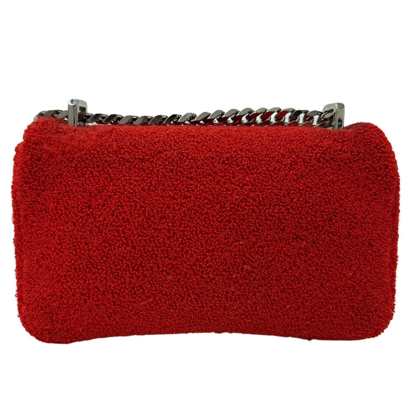 Burberry Red Color Pile Fabric Shoulder Bag ( )