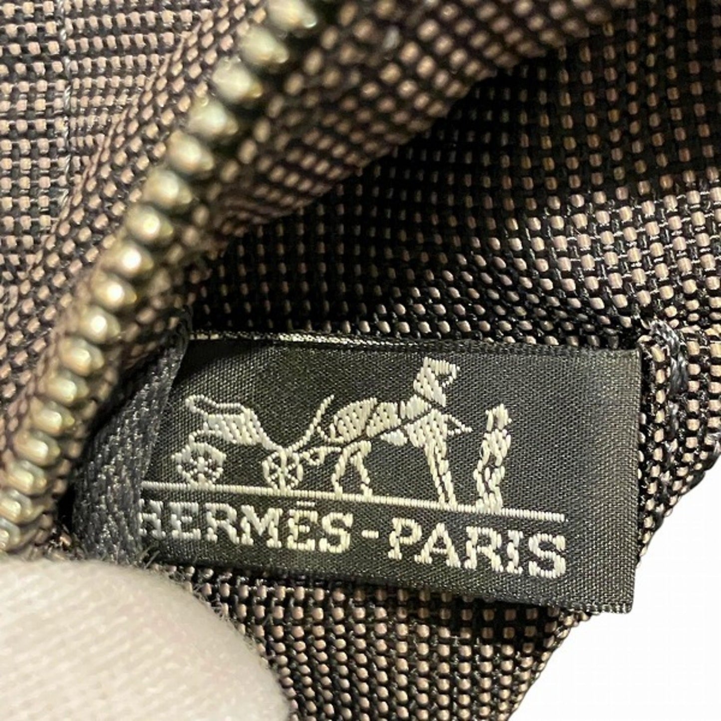 Hermes Gray Canvas Tote Bag ( )