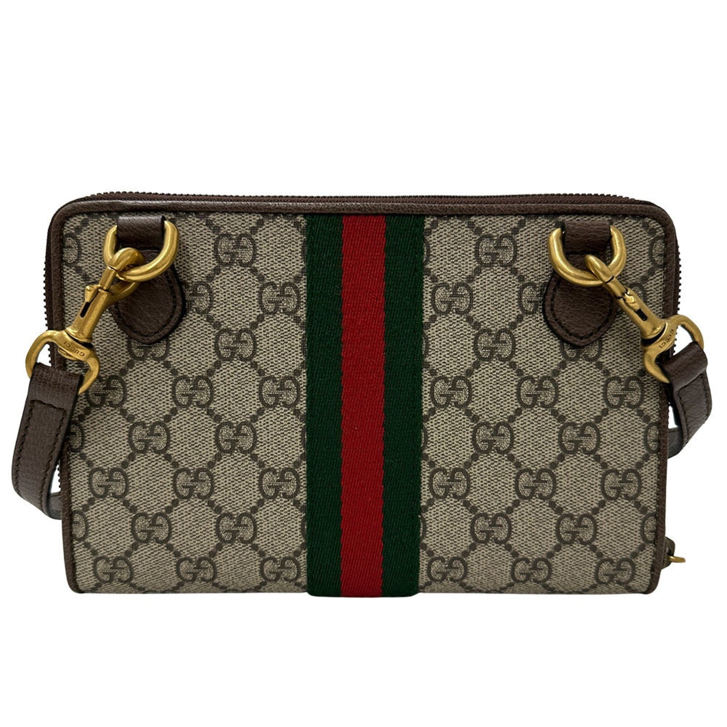 Gucci Beige Gray Gg Supreme Handbag Shoulder Bag ( )