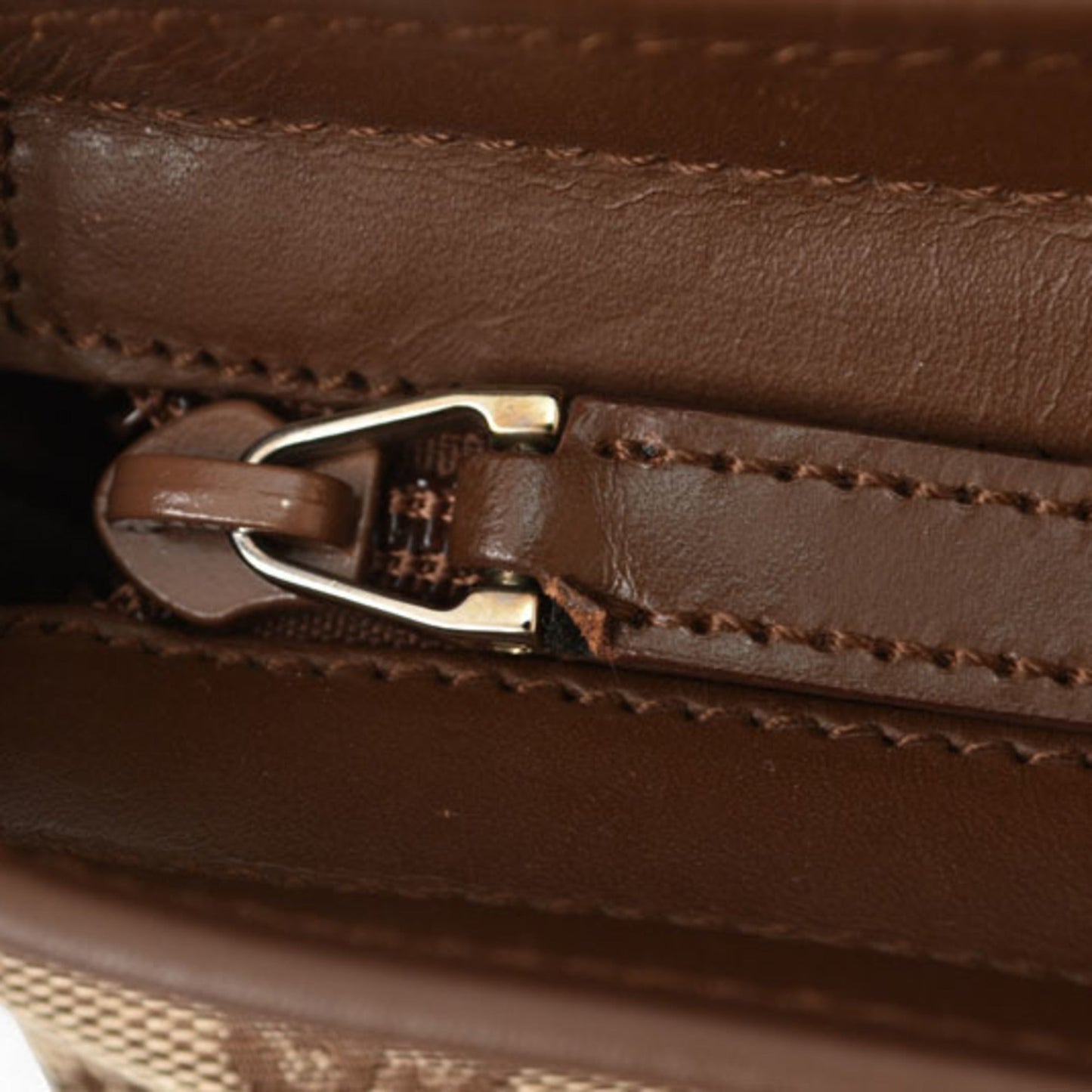 Gucci Brown Gg Beige Gg Canvas Tote Bag ( )