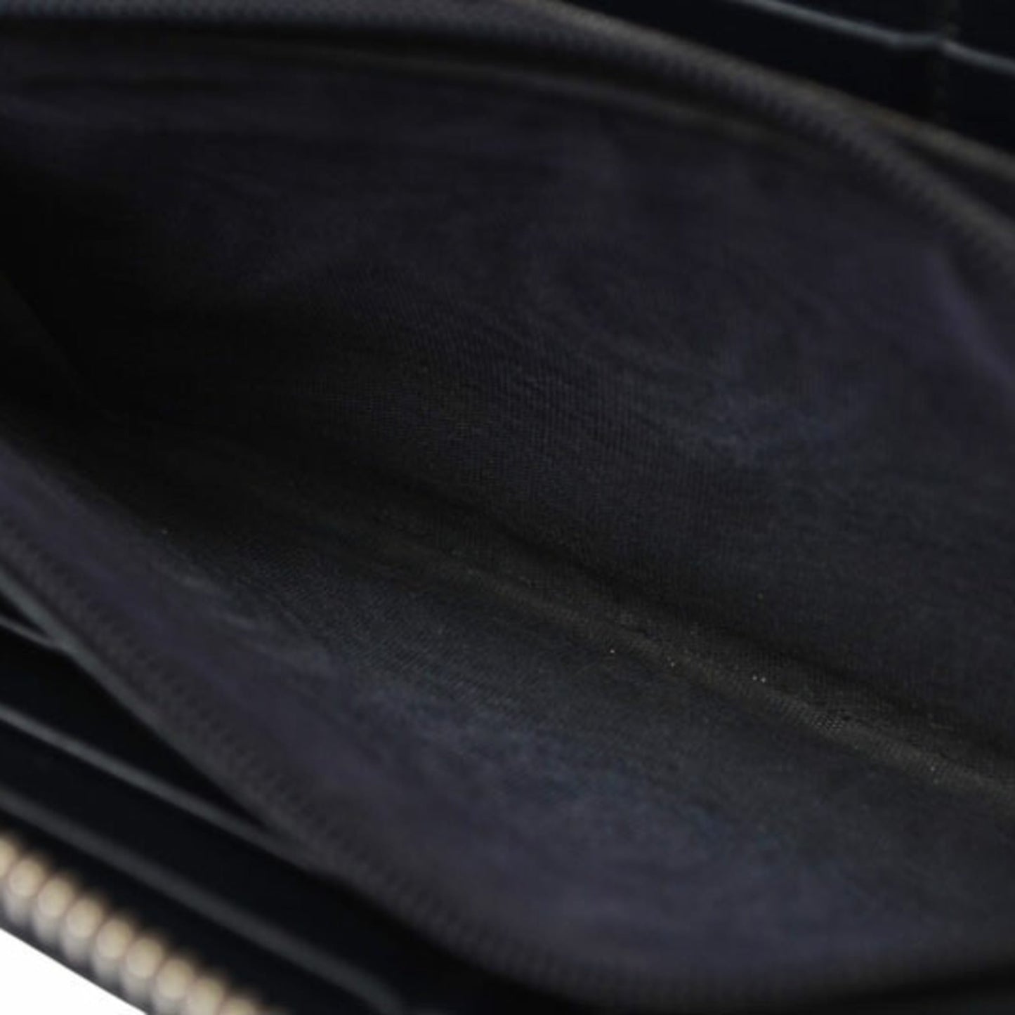 Gucci Dark Navy Red Color Leather Long Wallet (Bi-Fold) ( )