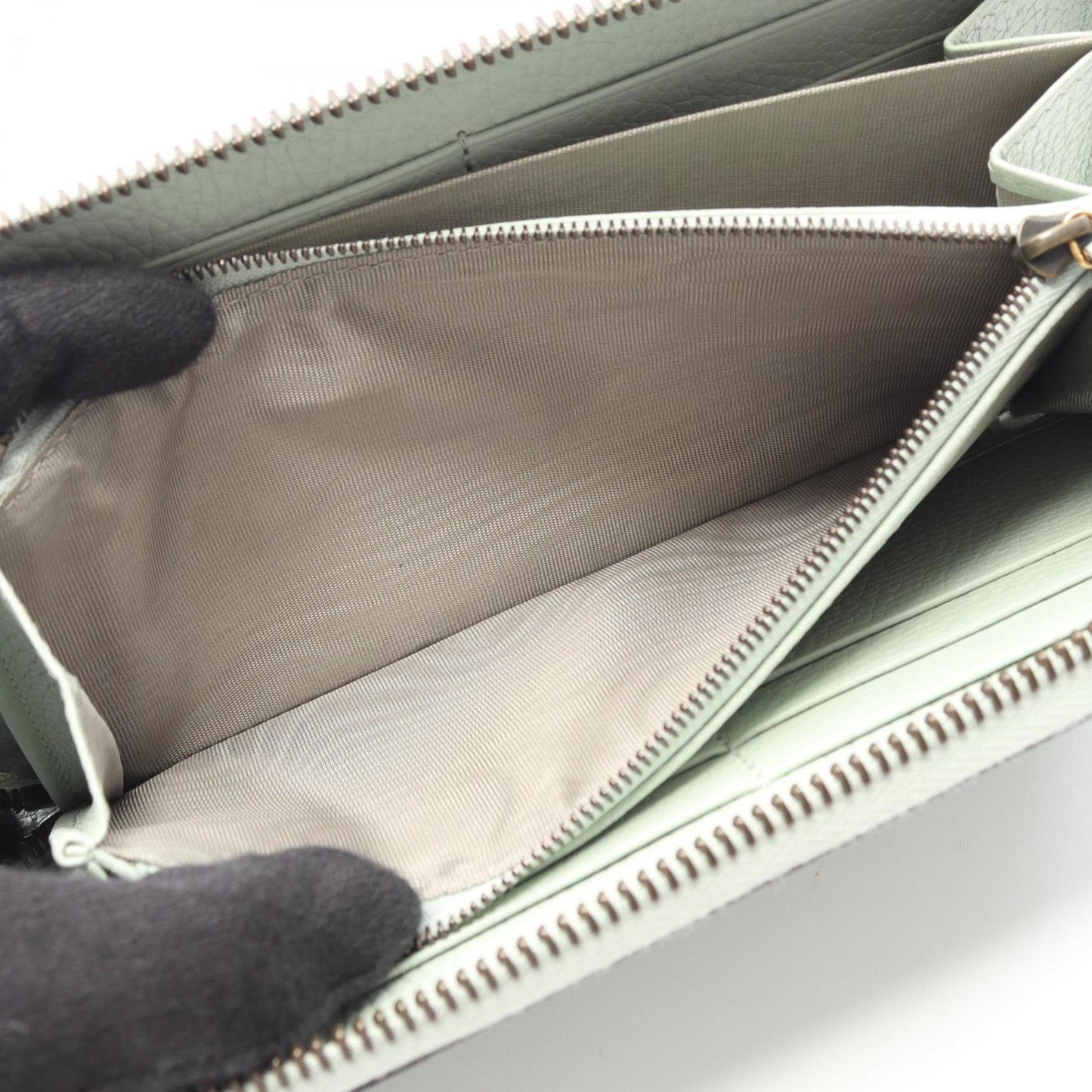 Gucci Green Leather Long Wallet (Bi-Fold) ( )