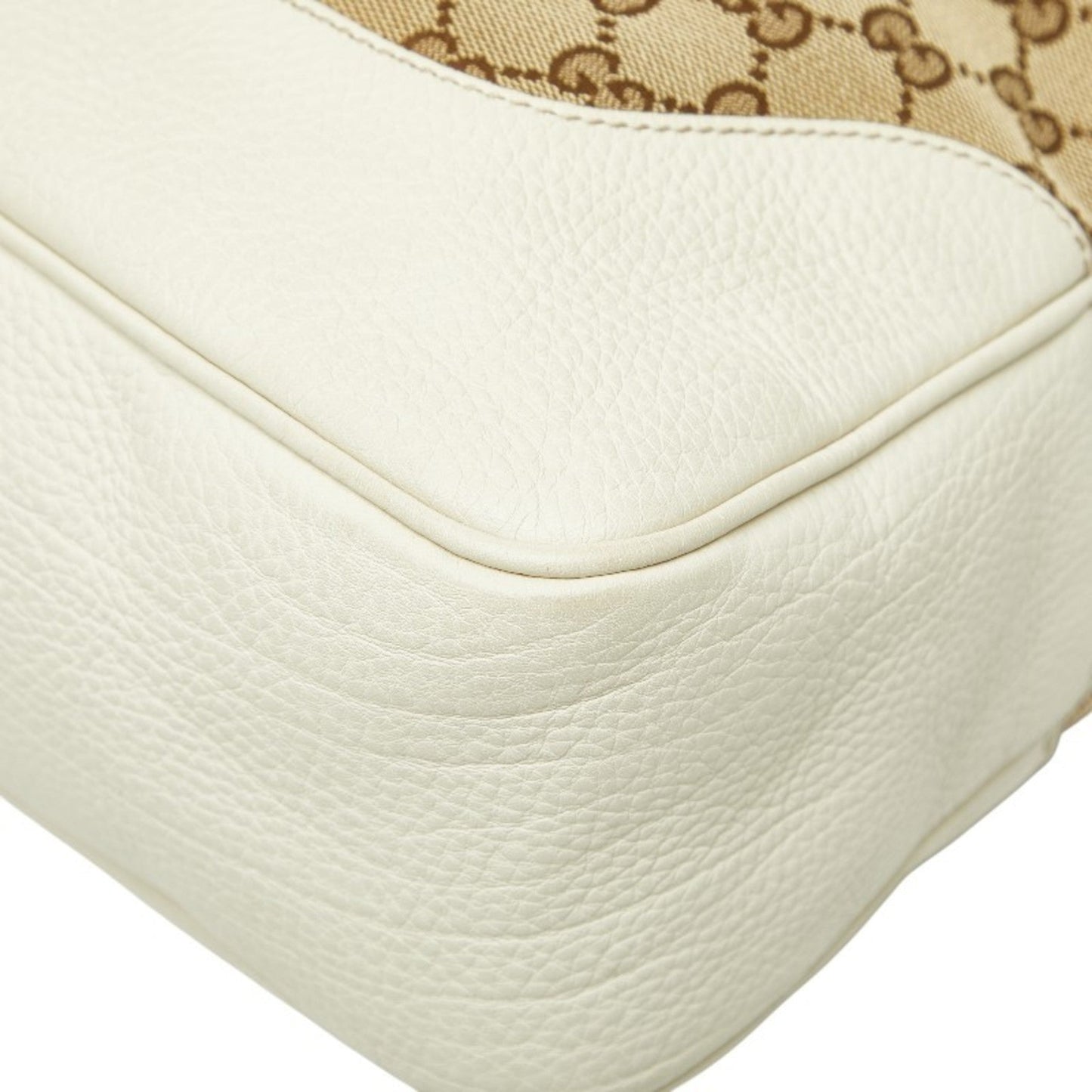 Gucci Gg Canvas Beige Ivory Gg Canvas Leather Handbag Shoulder Bag ( )