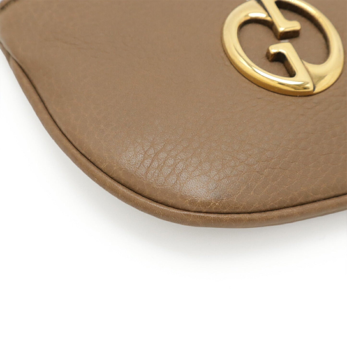 Gucci Beige Leather Coin Purse/Coin Case ( )