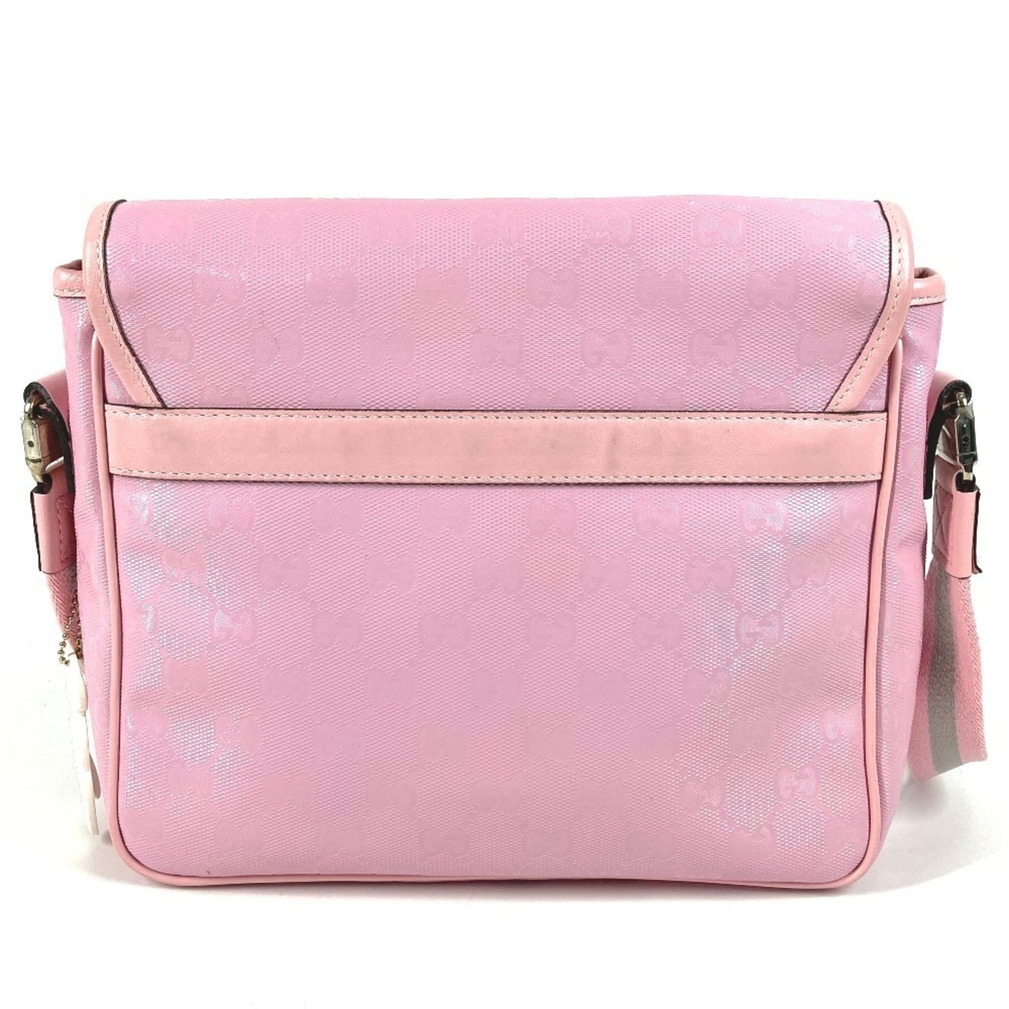 Gucci Gg ImprimÃ© Pink Gg ImprimÃ© Leather Messenger Bag Shoulder Bag ( )