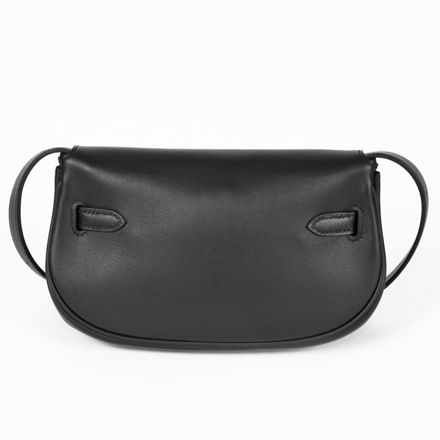 Hermes Kelly Black Swift Leather Shoulder Bag ( )