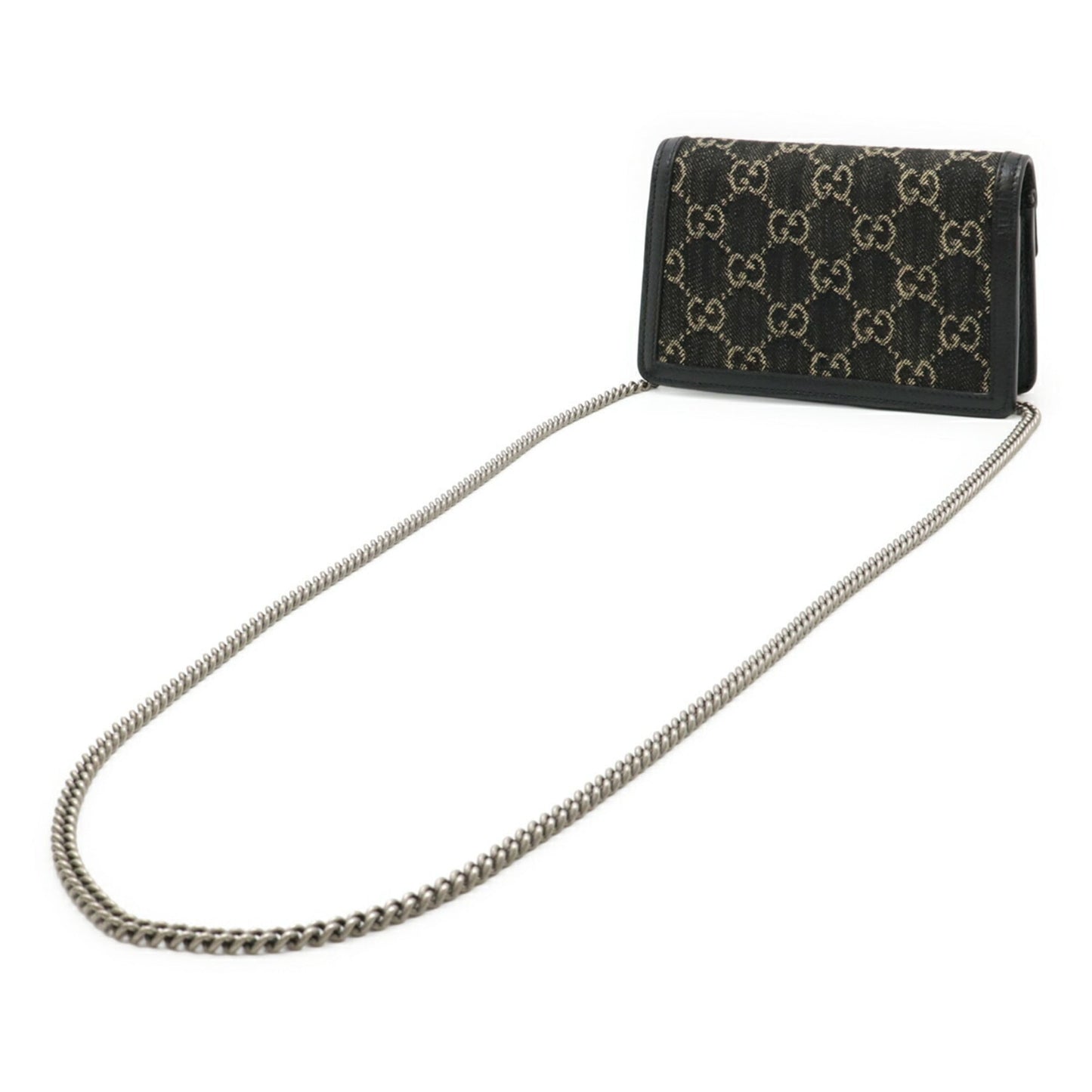 Gucci Black Denim Shoulder Bag ( )