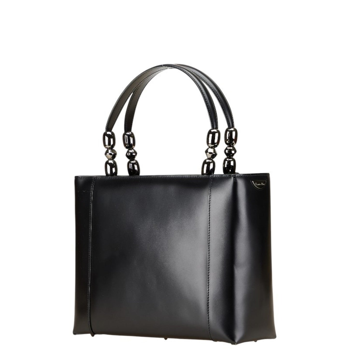 Christian Dior Black Leather Handbag Shoulder Bag ()