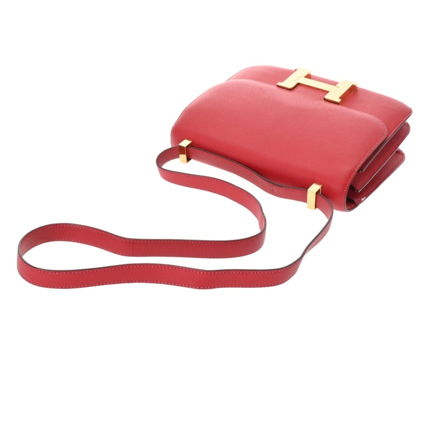 Hermes Constance Rouge Casaque Epsom Leather Shoulder Bag ( )
